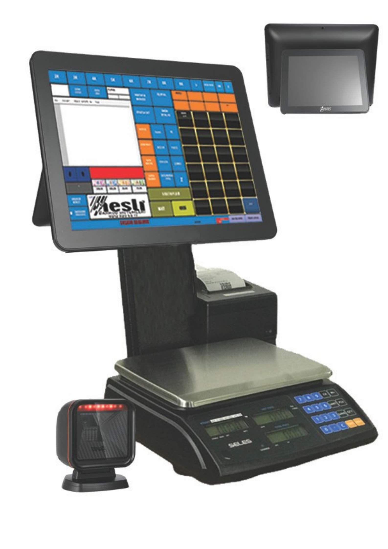POS DM3009 POS SCALE MASATİPİ OKUYUCULU SET  HAZIR KURULU TAK ÇALIŞTIR